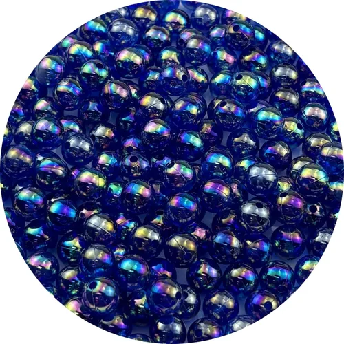 Vista 86 de 2000 cuentas redondas acrílicas de 0.157 pulgadas (0.157 in), cuentas espaciadoras de colores AB con agujero para bricolaje, pulseras, collares