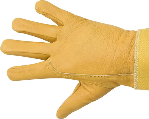 Vista 2 de Humble Bee 113 Guantes de apicultura de piel de vaca con puños reforzados