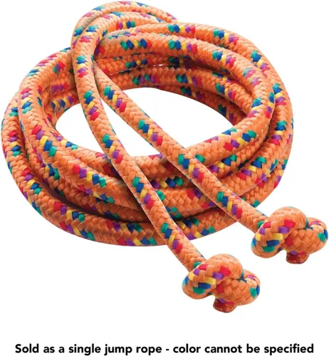 Vista 4 de Champion Sports Cuerda de salto de nailon trenzada serie CR - Múltiples longitudes
