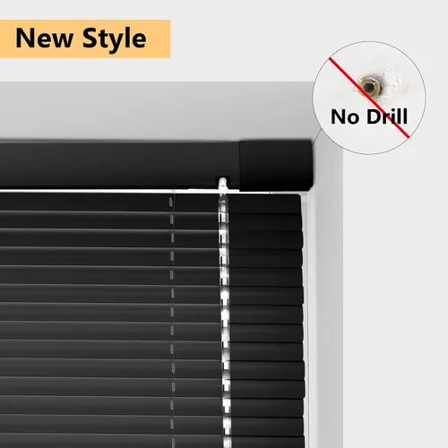 Vista 4 de ACMEART Persianas para ventana, sin herramientas, sin taladro, 1 pulgada, persianas venecianas de aluminio inalámbricas para ventanas y puertas