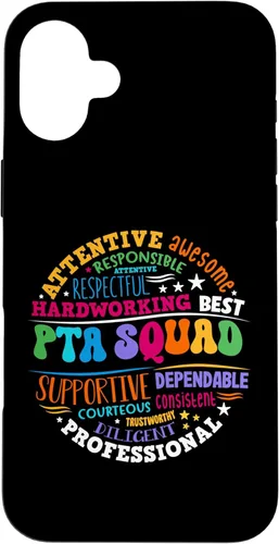Vista 22 de iPhone 16 Parents Teacher Association Team Supporter PTA Squad Case
