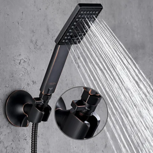 Vista 2 de BRIGHT SHOWERS Válvula de control de flujo de agua, válvula de agua de cabezal de ducha de latón con palanca de manija, regulador de flujo volumen