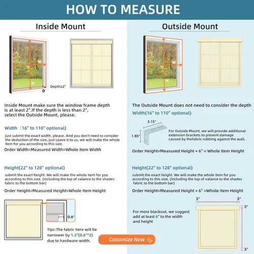 Vista 6 de SmartWings Persianas Motorizadas con Sombras para Ventana Control Remoto Funciona con Thread Apple Homekit Z-Wave Alexa 100% Blackout de Doble Cara