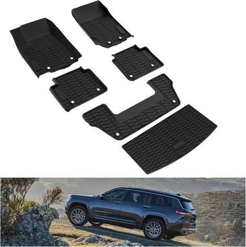 Vista 32 de KIWI MASTER Alfombrillas para Dodge Ram 1500/2500/3500 Crew Cab 2009-2018, Ram 1500 Classic Crew Cab 2019-2024, alfombrillas de automóvil para todo