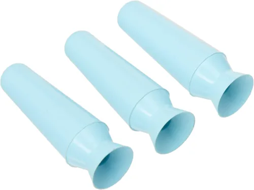 DMV Scleral Cup Manipulador Grande de Lentes de Contacto - Inserta Lentes de Contacto Esclerales y Ojos Protésicos (Sin Ventilación) - Paquete de 3
