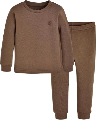 moimoln Pijama de algodón modal suave sólido de 6 meses a 8 años para bebés, niños y niñas, ajuste ceñido, pijama larga para uso diario
