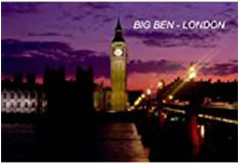 Vista 25 de Reino Unido Reino Unido Escocia - Imanes para refrigerador (1 pieza, Big Ben-B7)
