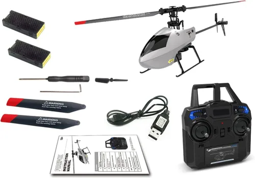 Vista 9 de GoolRC Helicóptero RC C129 V2, helicóptero de control remoto de 4 canales con giroscopio de 6 ejes, avión RC de 2.4 GHz con giros 3D, retención