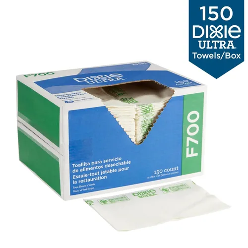 Vista 3 de Georgia-Pacific Dixie Ultra F700 Toalla desechable de lino para servicio de alimentos de GP PRO (Georgia-Pacific); respetuosa con el medio ambiente