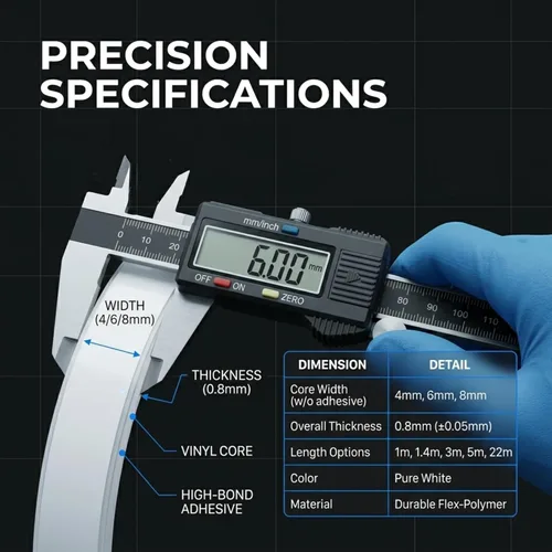 Vista 5 de Tira de protección para Roland Grahptec Mimaki Pcut Summa GCC Liyu Cutter Plotter W: 0.236 in T: 0.031 in L: 196.9 in