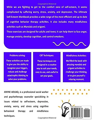 Vista 2 de The Ultimate Self-Esteem Workbook Easy-to-Use CBT Worksheets to Overcome Anxiety, Panic, Worry, Anger, Depression and Self-esteem Issues