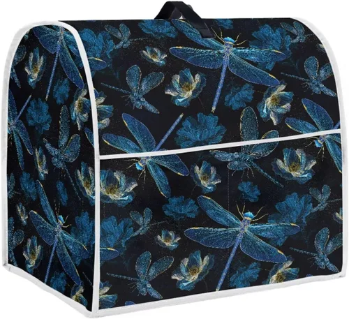 Vista 30 de Talayituse Beach Turtle Starfish Print Stand Mixer Cover for 4.5-5 Quarts Kitchen Aid, Washable Mixer Dust Cover with Handle and Pocket Kitchen