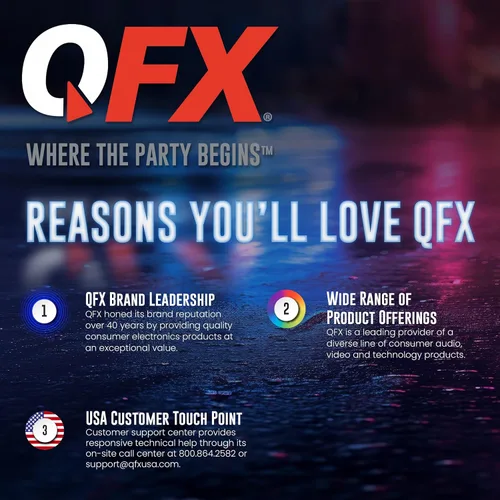 Vista 2 de QFX R-37 6-Band (AM, FM, SW1 - SW4) Linterna LED Bluetooth Radio solar (modelo 2021)