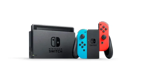 Vista 2 de Nintendo Switch w Neon Blue Neon Red Joy-Con Mario Kart 8 Deluxe Full Game Download 3 Month Online Individual Membership