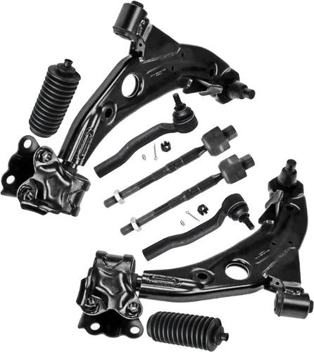Vista 47 de Detroit Axle - Kit de brazos de control delanteros 2WD de 8 piezas para Ford F-150 Lincoln Mark LT 05-08, 4 brazos de control superior e inferior