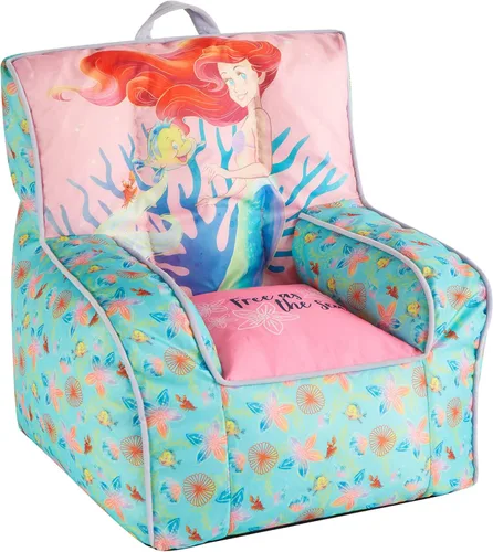 Vista 16 de Idea Nuova Disney Minnie Mouse - Puf de nailon para niños pequeños con ribete y asa superior de transporte, tamaño grande