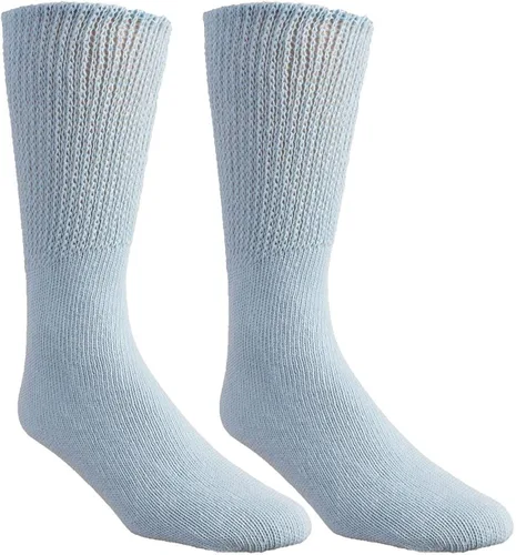 Vista 10 de Comfort Finds Diabetic SwellSox - Calcetines de algodón transpirables - Calcetines cómodos de ajuste holgado - Diseño superior no vinculante - azul