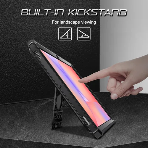 Vista 3 de Fintie Estuche a prueba de golpes para Samsung Galaxy Tab S10 Lite/ S10 FE/ S9 FE 5G 10.9 Pulgadas/Tab S9 11 Pulgadas, Tuatara Protector de pantalla