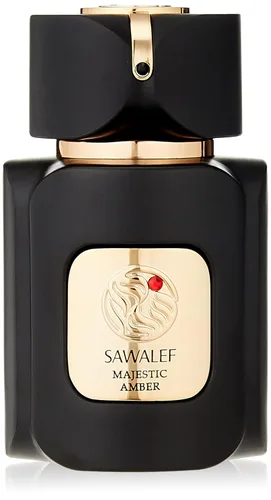 Swiss Arabian Sawalef Majestic Amber - Elegante niebla corporal - Aroma intenso de larga duración - Fragancia floral y afrutada - Adecuado para el