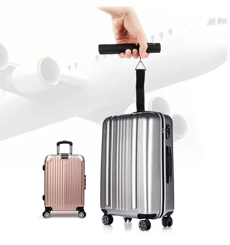 Vista 2 de Electrons Báscula digital recargable para equipaje, cargador portátil de 2600 mAh y linterna LED