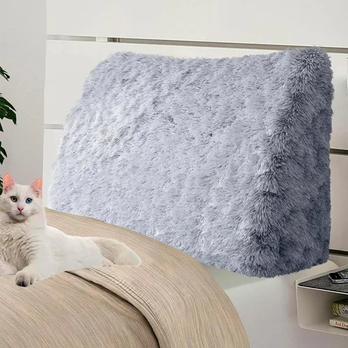 Vista 28 de Almohada de cabecero de 11 libras engrosada tamaño queen para sentarse en la cama, almohada de apoyo para la espalda para leer con bolsillo lateral