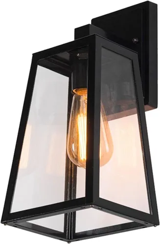 Industrial Retro Iron Restaurant Bar Aisle Outdoor Porch Lampara Led Pared Loft E27 Wall Lamp Sconce,Modern Wall Sconces(Black)