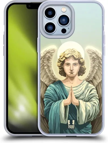 Head Case Designs Angel Religious Portraits Gel Case [Military Grade Protection] Compatible with Apple iPhone 13 Pro Max and Compatible with MagSafe