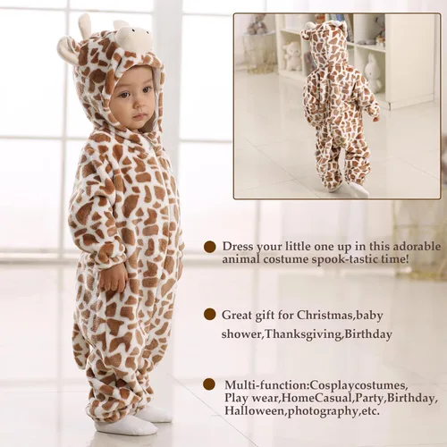 Vista 7 de TONWHAR - Disfraz de Halloween para niños, para cosplay de animales, para la nieve