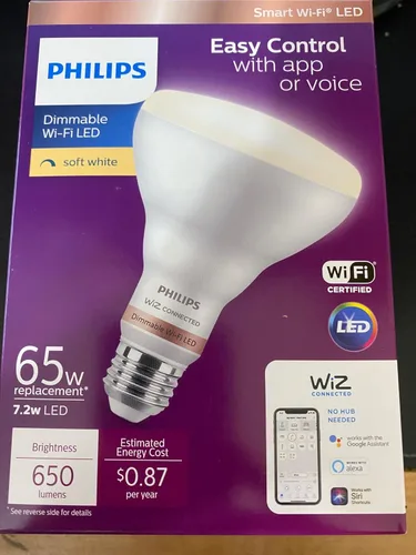 PHILIPS Soft White BR30 LED 65-Watt Equivalent Dimmable Smart Wi-Fi Wiz Connected Wireless Light Bulb (1-Pack)