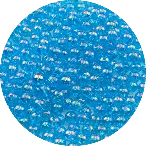 Vista 38 de 2000 cuentas redondas acrílicas de 0.157 pulgadas (0.157 in), cuentas espaciadoras de colores AB con agujero para bricolaje, pulseras, collares
