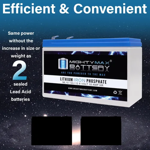 Vista 7 de Mighty Max Battery Batería de repuesto de litio de 12V 10AH compatible con Ultra Tech UT1270-4