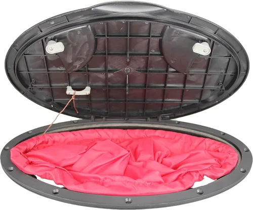 Vista 2 de Pactrade Marine Barco, kayak, canoa, pesca, aparejo, vela, resistente, 20 pulgadas, impermeable, cubierta de placa de cubierta con bolsa