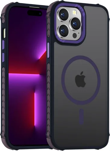 Vista 15 de DEERLAMN Funda Magnética Fuerte para iPhone Air 6.5 Pulgadas, [Compatible con Magsafe] [Protección contra caídas de grado militar] Funda protectora