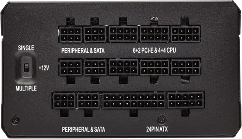 Vista 3 de Corsair CP-9020140-UK HX1200 1200 W 80+ Platinum Unidad de fuente de alimentación totalmente modular - negro