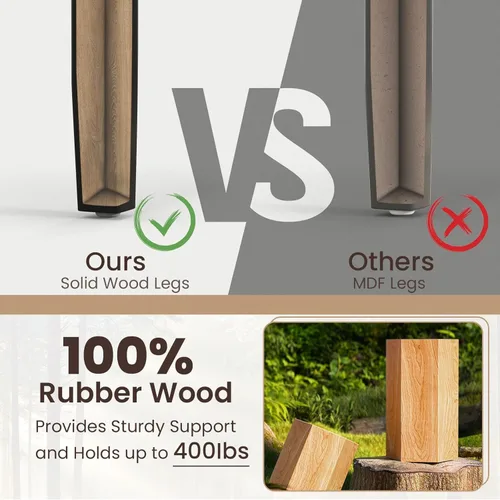 Vista 6 de NAFORT - Juego de 4 sillas de comedor negras de madera, sillas de cocina sin brazos con patas de madera de goma sólida, almohadillas