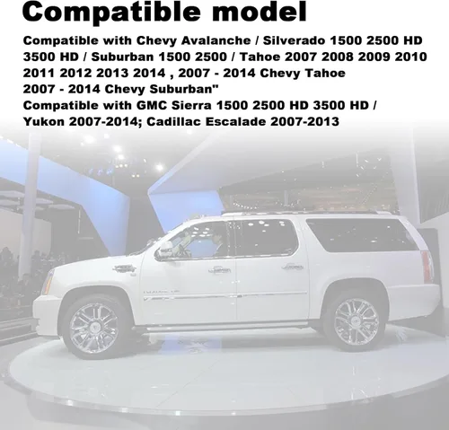 Vista 6 de 2 pomos de cerradura de puerta, perilla de bloqueo de puerta delantera o trasera, hebilla para cerradura de ventana, compatible con Chevy Avalanche
