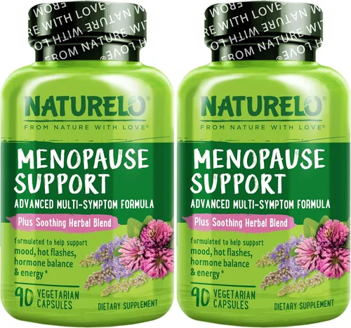 Vista 8 de NATURELO Suplementos de menopausia para mujeres, mezcla de hierbas con cohosh negro para menopausia, sofocos y sofocos, fórmula avanzada
