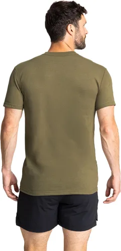 Vista 3 de Soffe Paquete de 3 camisetas militares de poliéster y algodón de Estados Unidos para hombre Canela