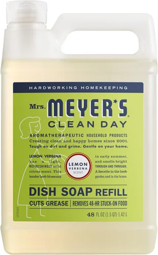 Vista 13 de MRS. MEYER'S CLEAN DAY - Repuesto de jabón líquido para platos, albahaca, 48 onzas líquidas
