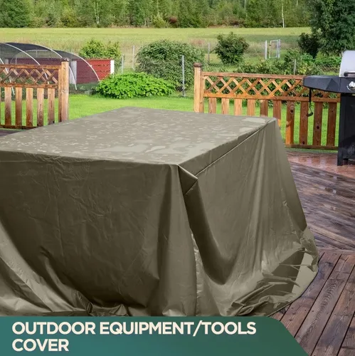 Vista 7 de CCS Lona de lona de hierro impermeable con diseño de caballo, lona de poliéster tratada con silicona resistente con ojales inoxidables para toldos