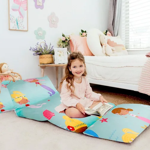 Vista 11 de Butterfly Craze - Funda de almohada para el suelo, funda de colchoneta, acogedora solución de asiento, cojín reclinable, perfecto para leer, ver tv