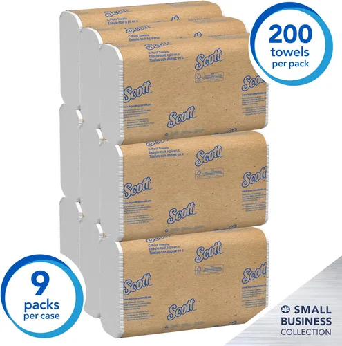 Vista 3 de Scott Professional Scott® Toallas de papel plegadas en C, a granel (03623), con Absorbency Pockets™, color blanco