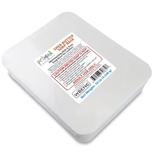 Vista 8 de Primal Elements Manteca de karité, base de jabón de glicerina hidratante para derretir y verter para manualidades y hacer jabón, fácil de cortar, 5
