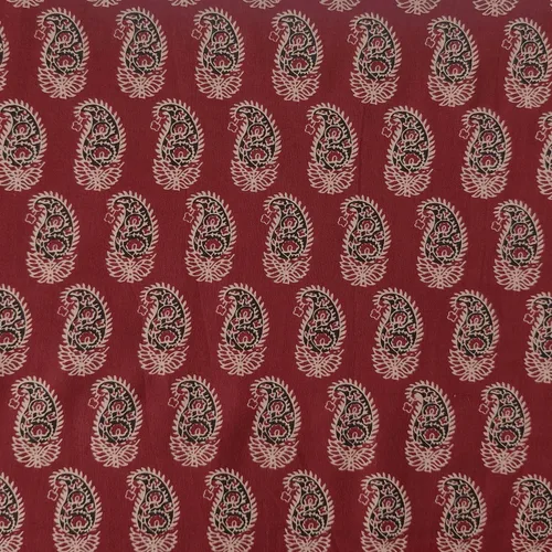 Vista 14 de AVKA Studio Tela de impresión en bloque a mano por yarda - PRECORTADA 1 yarda 42 pulgadas de ancho - Material 100% algodón - Patrón floral azul
