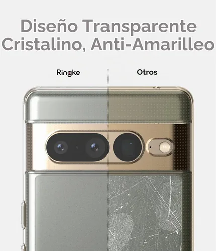 Vista 4 de Ringke Fusion - Funda para Google Pixel 7 [resistente al aceite y a la suciedad] tecnología antihuellas que evita manchas grasas, funda