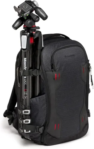 Vista 5 de Manfrotto PRO Light Flexloader L, mochila profesional para cámaras, bolsillo expandible para estabilizador de cardán de 3 ejes, múltiples puntos