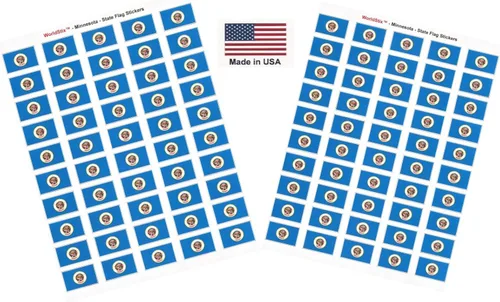 Vista 145 de 100 calcomanías de la bandera de Afganistán, dos hojas de 50, 1.5" x 1" hechas en Estados Unidos, calcomanías autoadhesivas para álbum de recortes