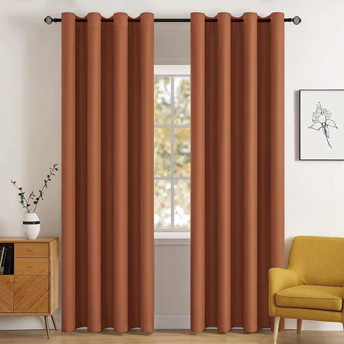 Vista 92 de MIULEE Cortinas para oscurecer la habitación, con aislamiento térmico y bloqueo de luz, juego de 2 paneles de cortina opaca para ventana, parte