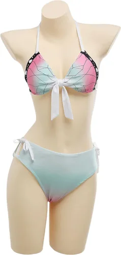 Vista 4 de Haikyuu Conjunto de bikini para mujer con salida de baño estilo anime, traje de baño de dibujos animados japoneses