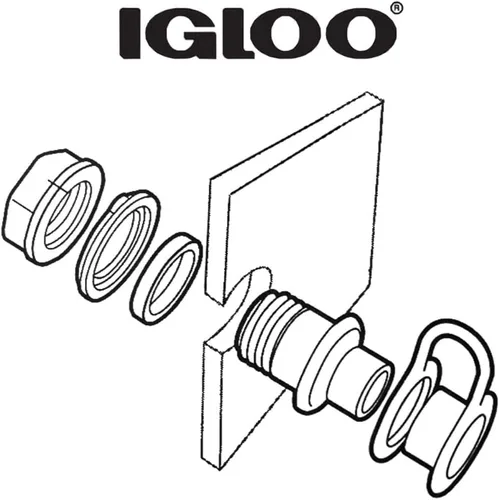 Vista 7 de Igloo - Tapón de drenaje de triple presión de repuesto